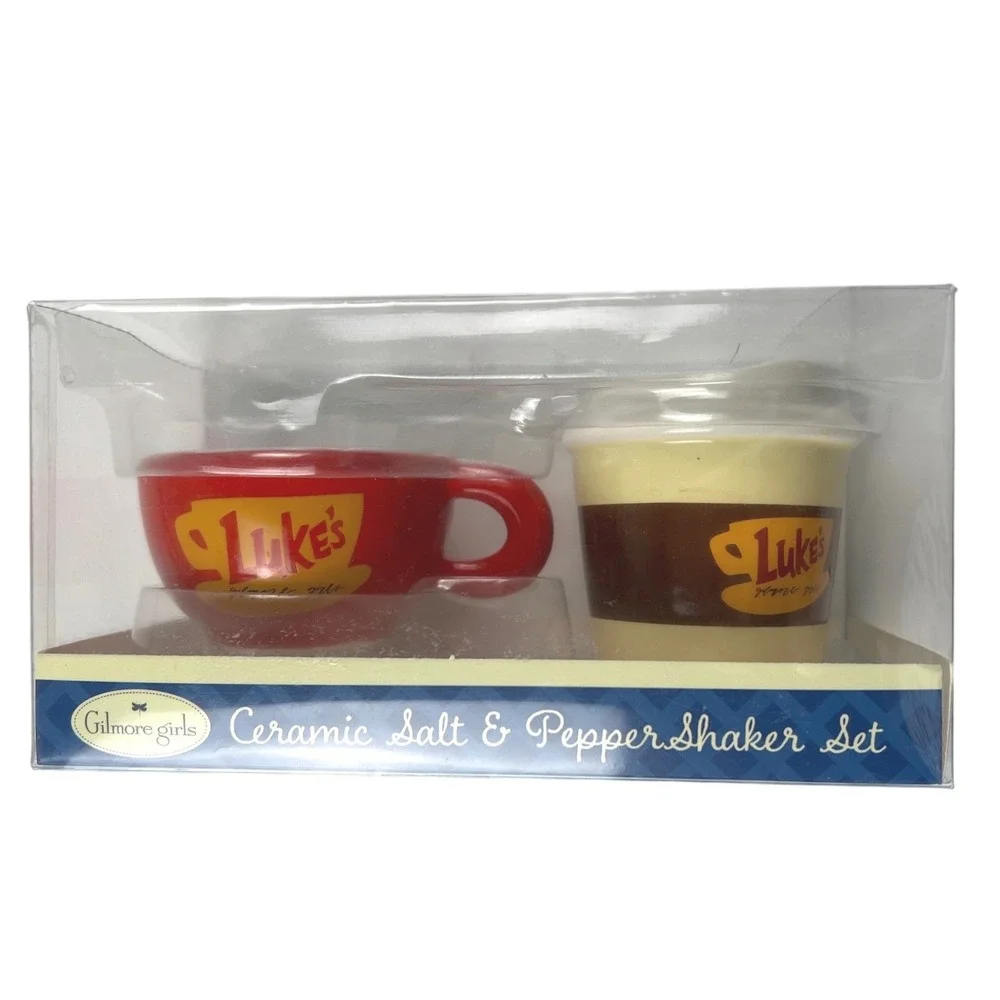 Gilmore Girls Luke's Diner Salt &‎ Pepper Shaker Set Ceramic Collectible